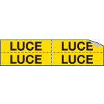 9119B - Foglio n. 4 etichette adesive LUCE