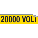 9141A - Foglio n. 1 etichette adesive 20000 VOLT