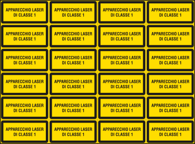 91660B - Foglio n.24 etichette adesive apparecchio laser