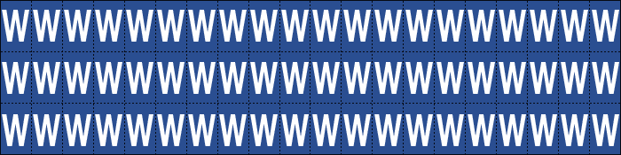 920W - Foglio n.60 etichette adesive B/B lettera W