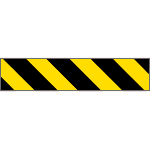 9409P - Pannello autoadesivo righe giallo nere