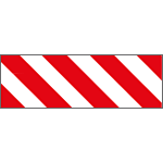 9418P - Pannello autoadesivo righe bianco rosso
