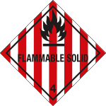 9453J - Etichetta adesiva FLAMMABLE SOLID (4)