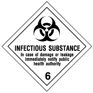 9463C - Etichetta adesiva INFECTIOUS SUBSTANCE (6)