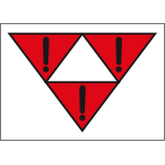 9470B - Etichetta adesiva vietato MANOVRA LANCIO