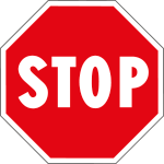 9638E - Etichetta adesiva ottogonale STOP