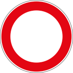 9639D - Etichetta adesiva Divieto di transito