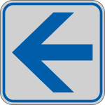 9658B - Etichetta argento simbolo FRECCIA DIREZIONALE