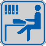 9659B - Etichetta argento simbolo UFFICIO