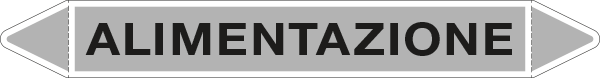 99402B - foglio 5 elichette per tubazioni fondo argento ALIMENTAZIONE
