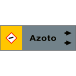 99A017NBD - foglio da 5 etichette fondo grigio" AZOTO" destra