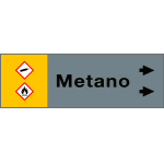 99A231NBD - foglio da 5 etichette fondo grigio" METANO    " destra