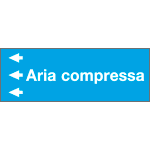 99A241NDS - foglio da 5 etichette fondo azzurro" ARIA COMPRESSA" sinistra