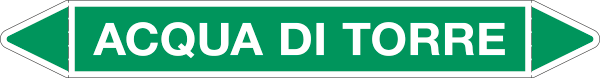 99A670A - foglio da 5 etichette autoadesive con frecce+simb.ACQUA DI TORRE