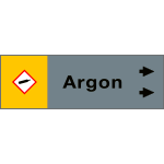 99A881NBD - foglio da 5 etichette fondo grigio" ARGON" destra