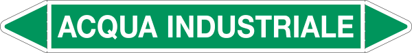 99B220B - foglio da 5 etichette autoadesive con frecce simboli ACQUA INDUSTRIALE