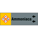 99B282NBD - foglio da 5 etichette fondo grigio" AMMONIACA " destra