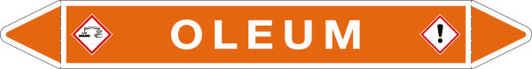 99C150A - foglio da 5 etichette autoadesive con frecce e simboli OLEUM