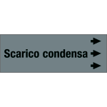 99C550NDD - Foglio da 5 etichette " SCARICO CONDENSA"destra
