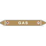 99C650C - Etichetta singola autoadesiva con frecce e simboli per GAS
