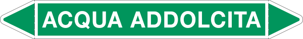 99C730A - foglio da 5 etichette autoadesive con frecce+simb ACQUA ADDOLCITA