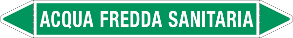 99C860B - foglio da 5 etichette autoadesive con frecce e simboli ACQUA FR.SANITA