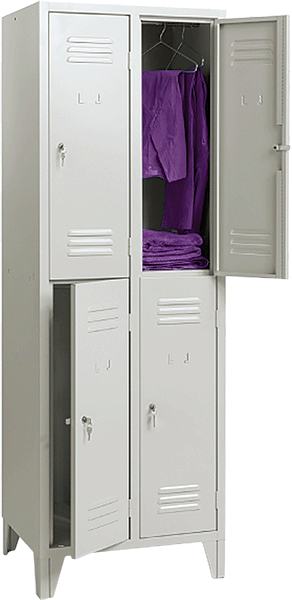 ARB1134 - armadio per spogliatoi con 4 ante sovrapposte