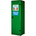 ARF200 - armadio per fitosanitari 1 anta h. 185 cm. colore verde