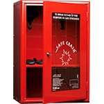 ARR0601 - Armadio verniciato 1 anta finestrata e 4 ganci