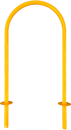 AS120 - Archetto antisosta giallo tubo diametro 33 mm