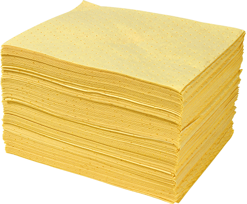 ASC01P - confezione 100 panni per CHIMICI SAFE IN dim.41x46 cm assorb.94 lt