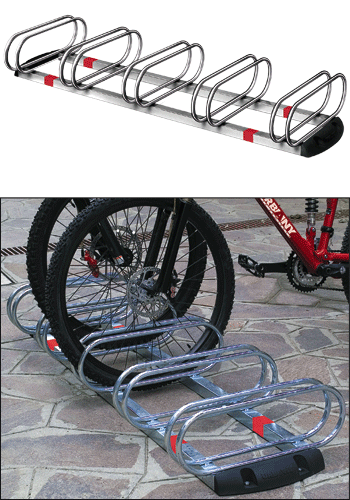 ASR500D - portabiciclette 5 posti dritti