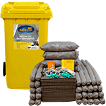 ASUK240 - kit serie UNIVERSALE SAFE IN col.GRIGIO in bidone carrellato da 240 lt
