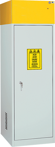 AX103 - armadio x stoccaggio sostanze chimiche 1 anta e 3 ripiani