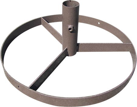 BAC4 - Base circolare diametro 50 per palo diametro 48