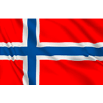 BAPES150N - bandiera NORVEGIA con lavorazione mm 1000x1500