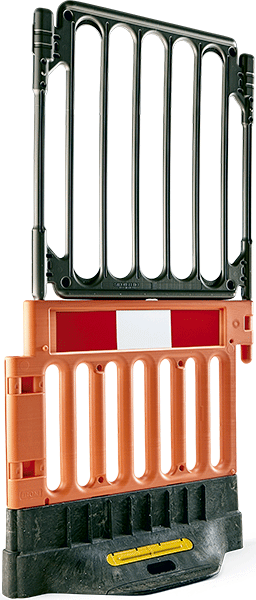 BAR0628S - Barriera componibile in polietilene alta densità (base+modulo+pannello