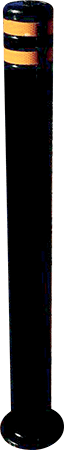 BAR115 - dissuasore di sosta flessibile colore nero diam.90 h. 1150 mm.
