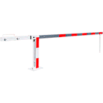 BARS41F3 - Barriera manuale piedino fisso a murare e barra alluminio da mt. 3