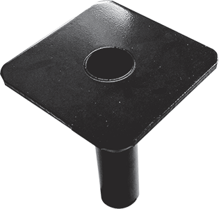 BARV43SP - bussola da interrare singola per barriera d.mm 40