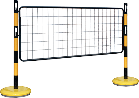 BARVR13YN - barriera in acciaio verniciato G/N c.pannello rete nero mm 1500x1000 h