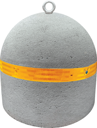 BC300R - Base grigia 210Kg con banda rinfrangente e golfare