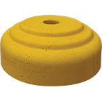 BC60Y - Base cemento Kg 31 per paletti parapedonali diametro 60 colore GIALLO