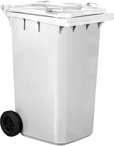 BIC0240W - Cassonetto mobile portarifiuti da litri 240 BIANCO