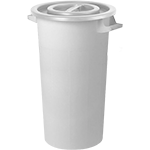 BIC121W - Bidone in polietilene bianco con manici da litri 120