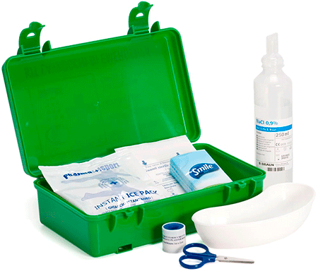 BRV304 - contenitore pensile a parete per lavaggio oculare con soluz. sterile