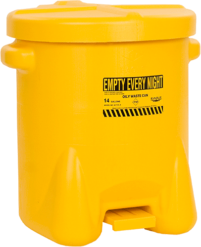 CJ1395E - Contenitore per rifiuti e stracci in polietilene da l.53