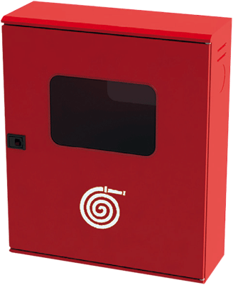 CMN71 - cassetta vuota per esterno UTAH in acciaio verniciato rosso