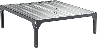 COM109 - supporto inclinato smontabile x cisterna mm 1300x1300x450-390 h,kg 26