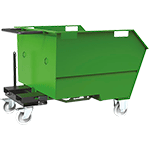 COM118G - benna porta rottami 750 lt (smontata)mm1400x1150x973